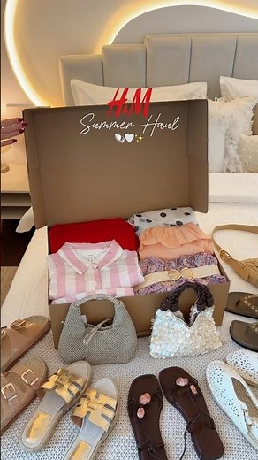 H&M Summer Haul New in and Sale📦🐚🤍 let me know if you’d like to see a try on haul too!✨
