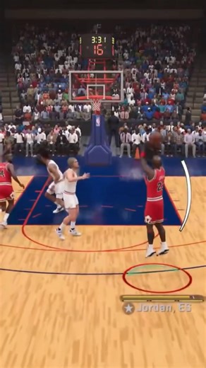 NBA 2K26 MJ 3 points #nba2k26 #jordanchallenge #2026short #nba #basketball
