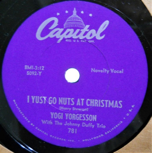 Yogi Yorgesson , with The John Duffy Trio - I Yust Go Nuts At Christmas / Yingle Bells