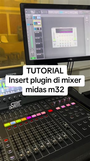 Cara Insert plugin di midas m32 . #midas #waves #plugin #soundviral #soundsystem