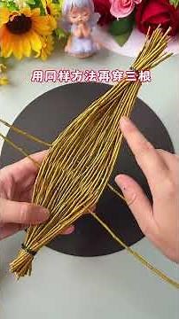 Let's make small boats with willow branches together! #Parent-child craft #Kindergarten craft