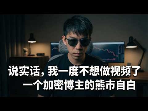 说实话，我一度不想做视频了 ｜ 一个加密博主的熊市自白【加密克里斯】