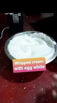 Easy Whipping Cream using Egg whites - No heavy/fresh cream