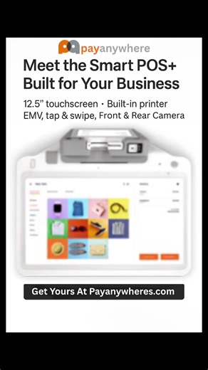 Meet the Pay Anywhere Smart POS. Created to help you run your business better. Get yours today at payanywheres.com #SmartPOS #Payanywhere