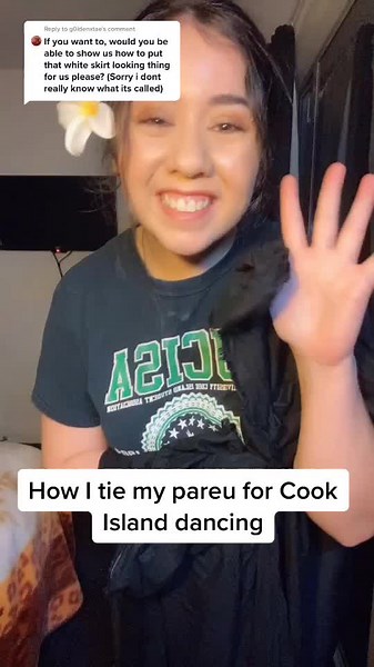 How I tie my pareu for Cook Island dancing