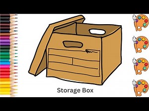 Storage Box - Sketch Art and Paint | Step by step tutorial | Pencil to Palette