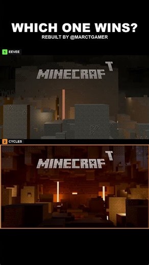 I Rendered the Minecraft Intro in Eevee AND Cycles 👀 Which Wins?
