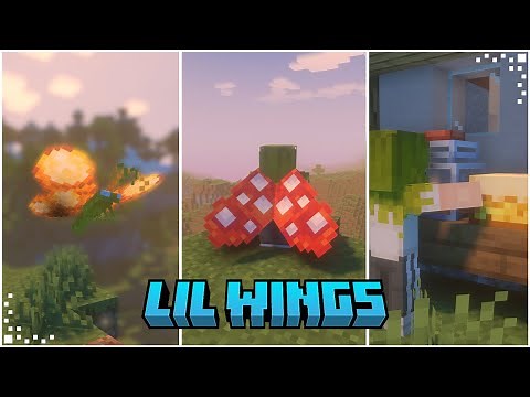 Lil' Wings (Minecraft Mod Showcase) | Butterflies, Elytra Personalization & New Products