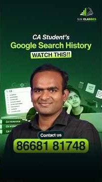 CA Student’s Google Search History 😂 | Every CA Student Will Relate!