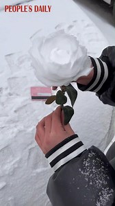 802K views · 22K reactions | Do you wanna make a snow rose? Out we go and play! #winterfun #snowart #romance | VideoChina | Facebook