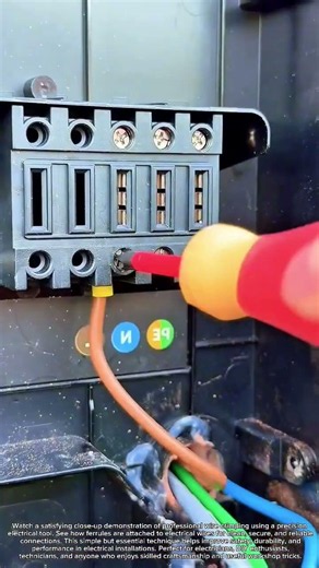 Perfect Wire Crimping #Electrical Work #ToolTips#DIYProjects