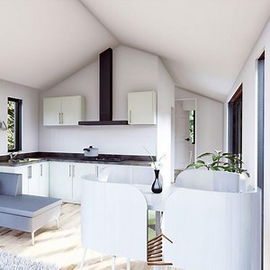 [Hot Item] Prefabricated Resort House Hotel Shipping Cabin Tiny Triangular Roof Modular House