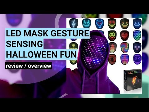 Review: Gesture Sensing LED Mask for Halloween Costumes & Cosplay