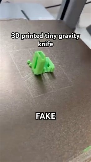 3D printed FAKE gravity knife