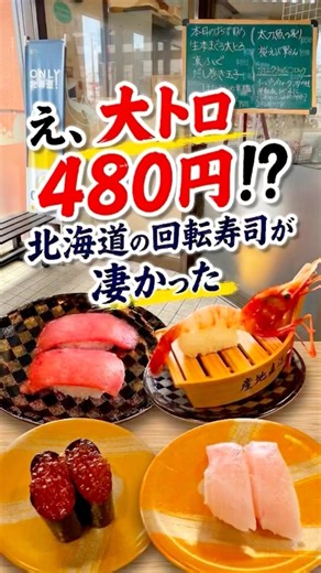 【北海道グルメ】まぐろ好き必見！鮮度抜群の穴場回転寿司が凄かった…🍣✨ #回転寿司 #北海道グルメ #寿司 #まぐろ #shorts