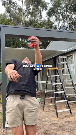 SW Building Solutions | This is how I install a Louvre Roof Veranda 🏠 - Back shed extension - 7.5x3.5 free standing - 2x 250mm bulkheads - Chase the sun ☀️ -... | Instagram