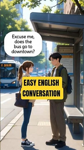 Real-Life English Conversation for Beginners & ESL Learners | At the Bus Stop 🚌 #learnenglish