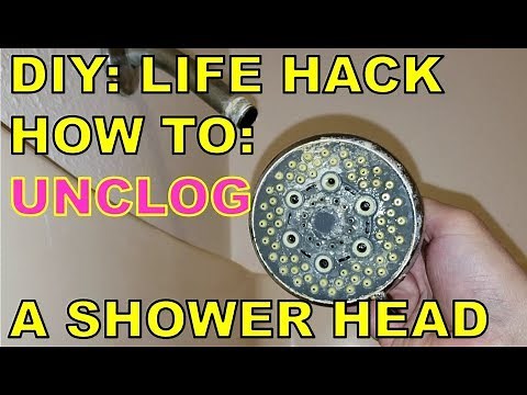 DIY LIFE HACK: Clean a Shower Head FOR PENNIES!!