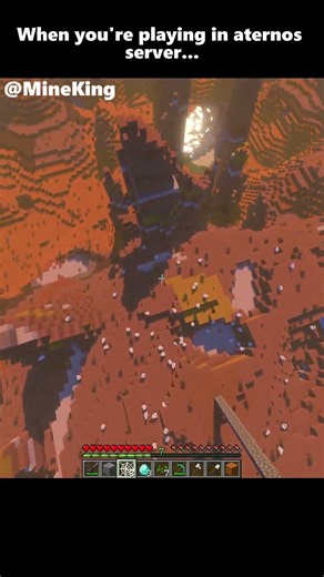 when you'r playing in aternos server #minecraft #minecraftbuilding #shorts