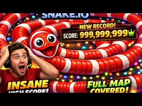 The snake.io highest score in 15 min!! 