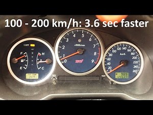 2004 Subaru Impreza (Blobeye) WRX STi Stage 2 356 HP 100 - 200 km/h Acceleration 12.5 sec