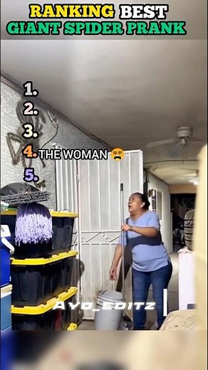 Ranking GIANT SPIDER Prank 💀