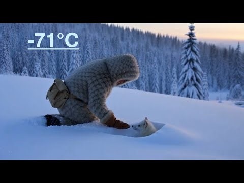 The Old Man Who Rescued a Snow Fox in -71°C ❄️ | Frozen at -71°C: An Old Man Saves a Snow Fox