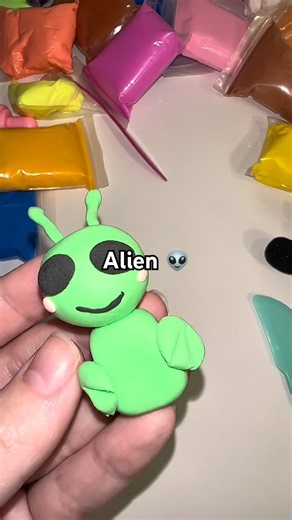 Cute Alien | Air Dry Clay 👽✨