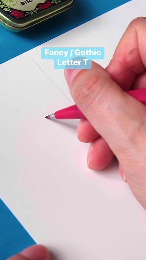 Fancy / Gothic letter T | Made by Edgar