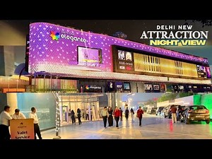 New India Shines at Night ✨ Newly Opened Delhi’s Unity One Elegante Mall Looks Spectacular!