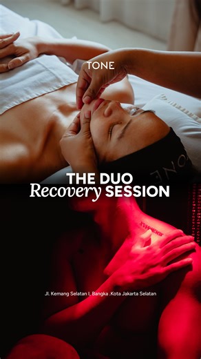 Tone Spa on Instagram: "Meet Sabrina & Sabian — @sabrinahartanti @sbngram the couple who loves to work out every day. Today, they’re sharing their perspective on recovery and why it matters just as much as training. And of course, they’re enjoying our Recovery Package and lymphatic massage at Tone Spa💓 For all couples who love to work out, it’s time to come to Tone Spa and recover together✨ #ToneYourWellness"