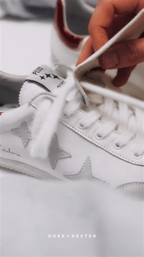 The Plus Duke Sneaker. Iconic D D prints sat atop a classic silhouette, reimagined for today's audience. Now back in stock. | DUKE & DEXTER