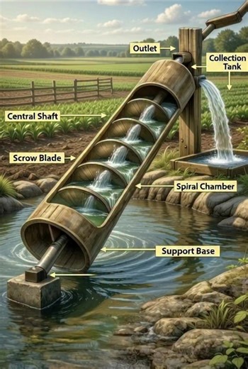 346K views · 75 reactions |  Archimedes Screw - Engineering that...