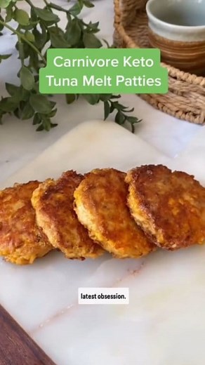 FREE Keto Meal Plan! Your guide to effortless weight loss! Get it now 👉 https://heylink.me/Ketodietrecipess 🔥 Easy & Delicious Carnivore Keto Tuna Melt Patties! 🧀🐟 Looking for a quick, high-protein, low-carb meal that’s crispy on the outside and cheesy on the inside? These Carnivore Keto Tuna Melt Patties are a total game-changer! They take just 10 minutes to make and require only 4 simple ingredients! ✨ Ingredients: ✅ 1 (5-oz) can tuna, drained ✅ 1 large egg, whisked ✅ ¼ cup shredded chedda