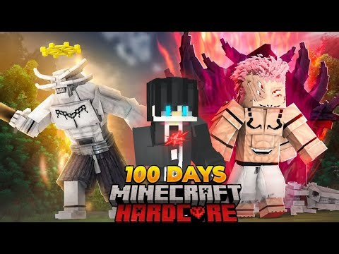 I Survived 100 Days As GOJO SATURO Jujutsu Kaisen in Minecraft...