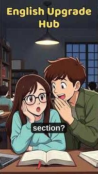 Survival English at the Library — Emily & Max #englishshorts #esl #viralshort