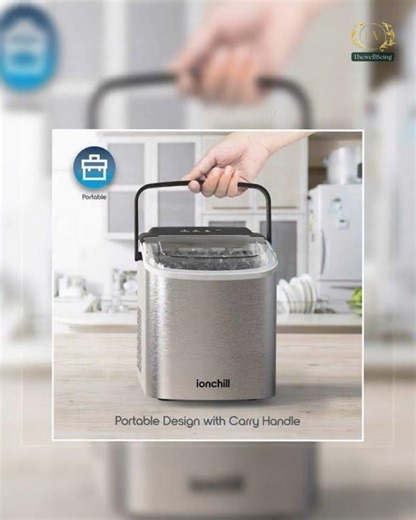 ice machine Ionchill Quick Cube Ice Machine, 26lbs/24hrs Portable Countertop Bulle