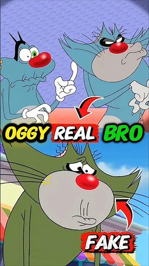 FAKE BROTHERS 🤬⁉️ #ytshorts #oggyandthecockroaches #cartoon #animation #facts