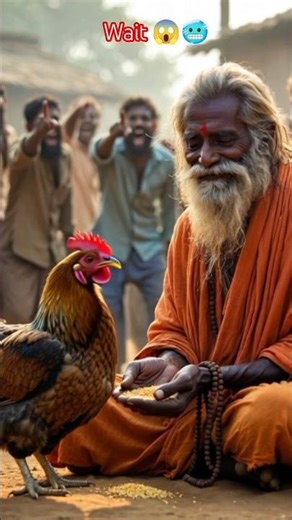 Big Murgi Ne Sadhu Baba Ki Jaan Bacha Li 😢 | Emotional Village Story#shorts