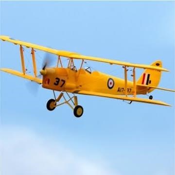 Dynam Tiger Moth V2 1270mm Wingspan EPO Biplane Warbird RC Airplane PNP With Upgraded Power System