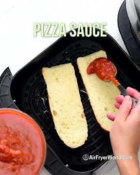 Air Fryer Homemade French Bread Pizza - Snack Time! #airfrying #pizza