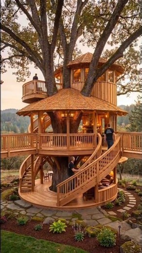 “A Treehouse That Redefines Luxury Living 🌳✨