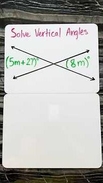 Solve Vertical Angles FAST! (Step- by- Step)