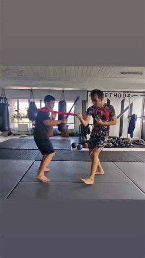 Balintawak Eskrima Padded Stick Hitting Drill
