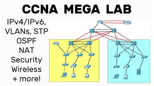 Complete Network Configuration // CCNA Mega Lab! / OSPF, VLANs, STP, DHCP, Security, Wireless   more | Jeremy's IT Lab
