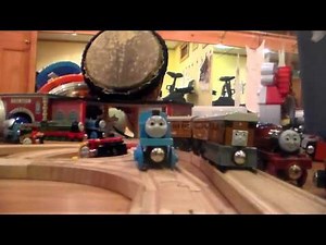 Thomas,Percy and the coal Ringo Starr us wooden remake