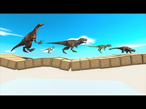 Dinosaurs Bridge Challenge - Shaky Collapse Bridge Run - Dinosaur Escape Survival