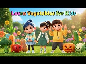 Learn Vegetables for Kids | Veggie Song with Actions & Dance - Sula Channel