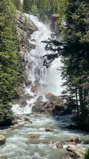 The Hidden Waterfalls at Grand Teton National Park