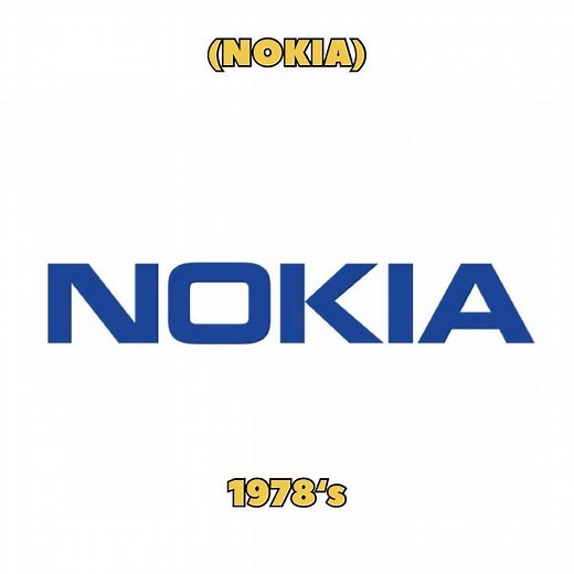 Evolution of NOKIA logos 2023-1865’s
